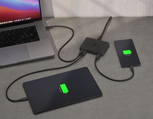 Cellularline ACHSLIM6USB100WK, Innendørs, AC, Svart
