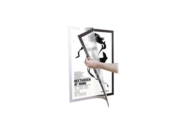 DURABLE DURAFRAME POSTER - Dokumenthållare - för A2 - dubbelsidig - silver