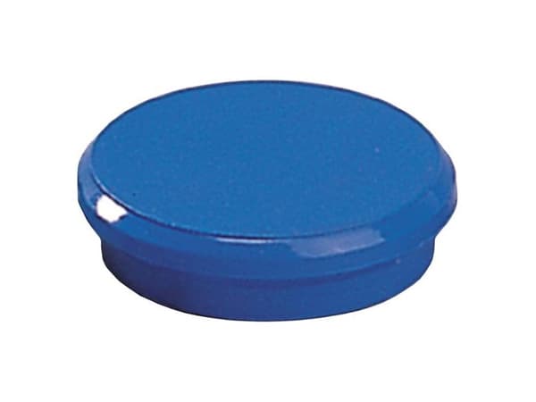 Dahle magnet, rund, 24 mm, blå, förpackning 10 st.