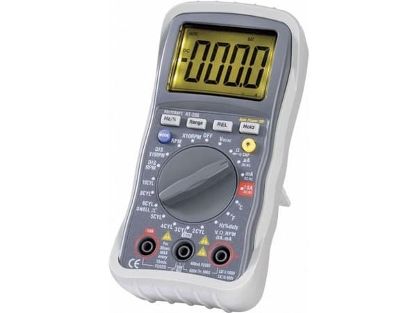 VOLTCRAFT AT-200 hånd-multimeter kalibrert (DAkkS) digital
