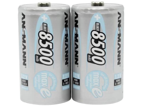 ANSMANN maxE - Batteri 2 x D - NiMH - (ladbare) - 8500 mAh