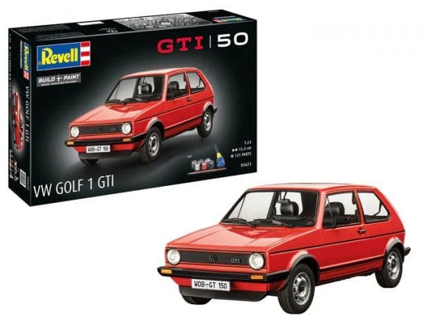 Plastmodell: VW Golf 1 GTI 50 years 1:24