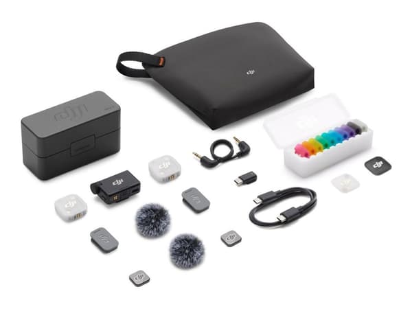 DJI Mic Mini 2 - Mikrofonsystem - Bluetooth - kabelansluten, trådlös - 3,5 mm kontakt, USB-C