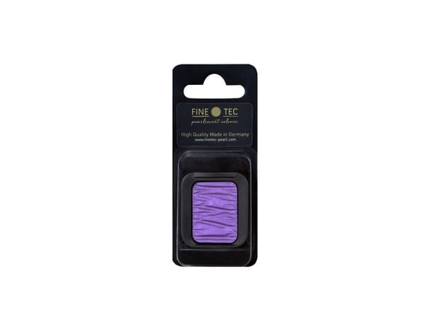 1 Pearlescent colour square, in a clamshell - "FINETEC" | Amethyst