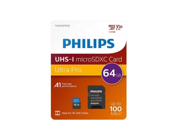 Philips mSD 64GB UHS-I U3 (PHMSDM64GXC10U3)