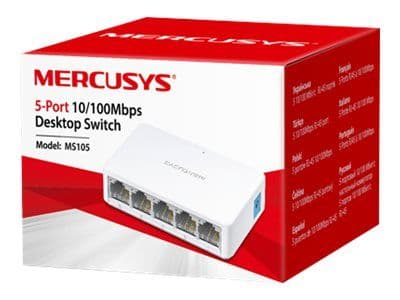 Mercusys MS105 - Switch - ikke-styrt - 5 x 10/100 - stasjonær