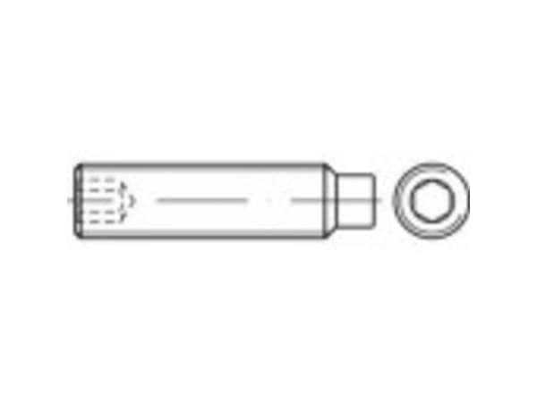 TOOLCRAFT gjengekran M5 35 mm rustfritt stål A1/A2 – 25 stk
