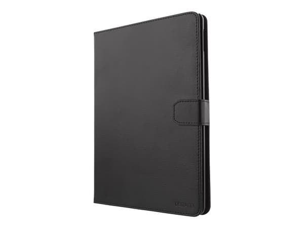 DELTACO IPD-2017-2 - Vikbart fodral för surfplatta - konstläder - svart - 9.7" - för Apple 9.7-inch iPad (5:e generation, 6:e generation)