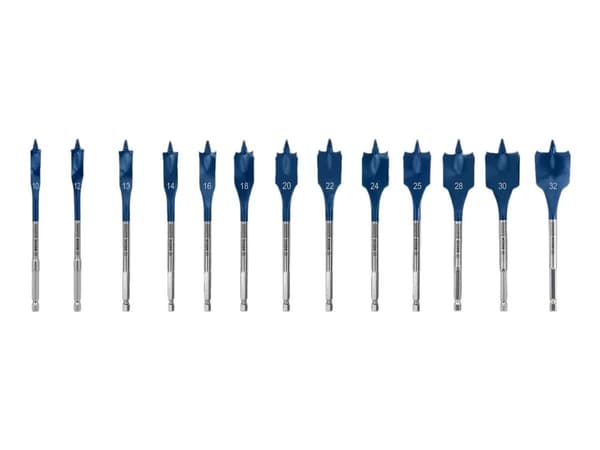 Bosch Expert SelfCut Speed - Fresekutter - for bløtt tre, løvtre - spadedel - flat - 13 deler - heksagonal