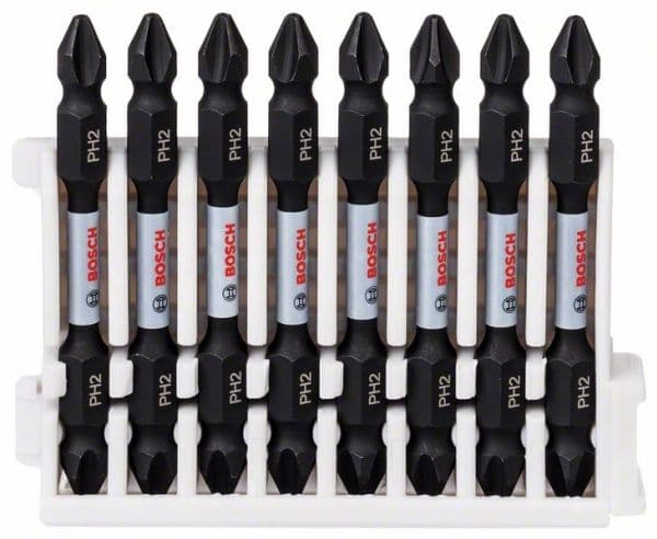 Bosch bitsett PH2*65 mm IMPACT - 8 stk.