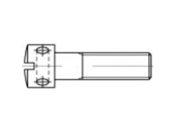 TOOLCRAFT 106397 skruer med krysshull M4 10 mm kærv DIN 404 stål, 100 stk