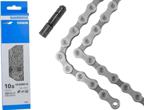 Shimano CN-E6090, Sykkelkjede, Grå, 276 g