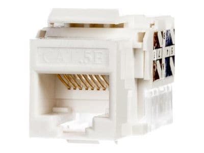 Netrack Keystone Jack Module - Modulär insättning - CAT 5e - UTP - RJ-45 - vit