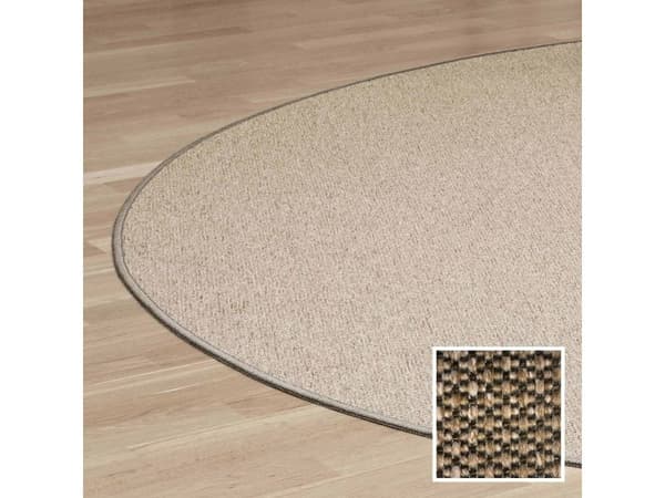 Rundt teppe Ø90, Eco Structure - Beige