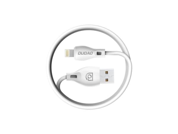 Dudao USB-/Lightning-kabel 2,4A 1 m vit (L4L 1m white)