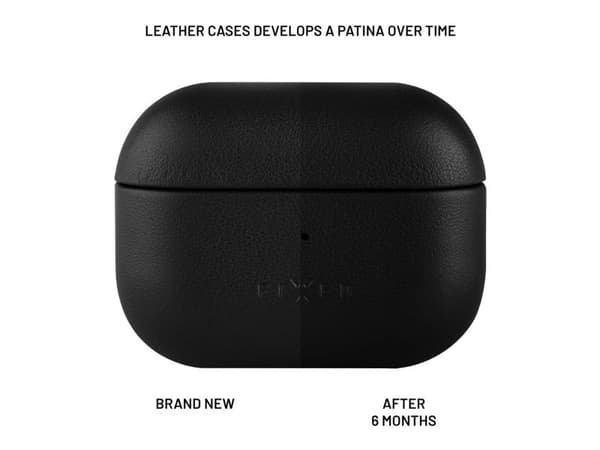FIXED PodsLeather, Kotelo, Nahka, Mikrokuitu, musta