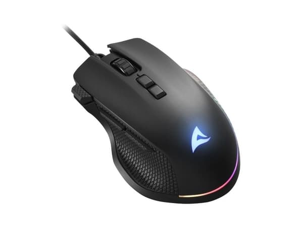 Sharkoon SHARK Force 3 - Mus - optisk - 8 knapper - kablet - USB - svart