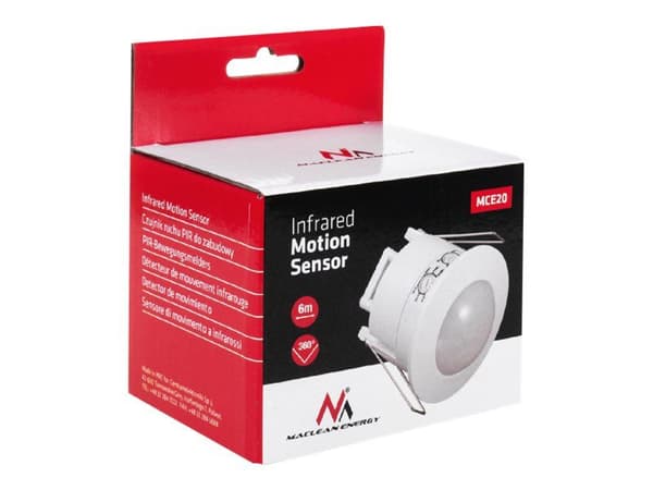 Maclean Energy MCE20 - Rörelsesensor - vit