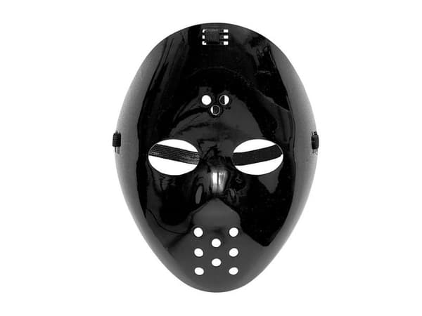 Svart hockeymask