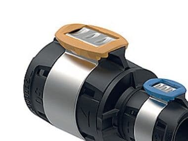 Geberit FlowFit reduktion 63 x 40 mm, sort PPSU