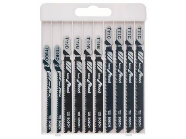 Bosch Sticksågsbladssats WOOD BASIC 10 st