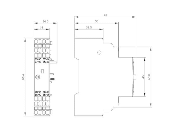 Signalkontakt til 3RV2, 3RV2921-2M