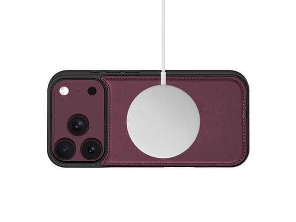 Tech-Protect Wallet MagSafe case for iPhone 17 Pro Max / 18 Pro Max - burgundy