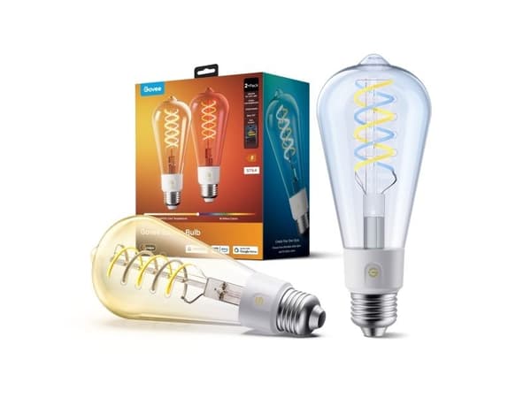 Govee E27 Smart Edison-pære 500 lm, 2-pak