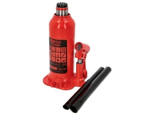 KS Tools hydraulisk flaskdomkraft 5000 kg, lyfthöjd: 207–402 mm