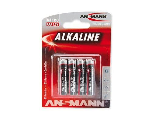 ANSMANN Micro - Batteri 4 x AAA - alkaliskt