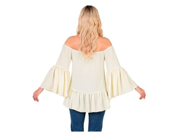 Beige hippiebluse