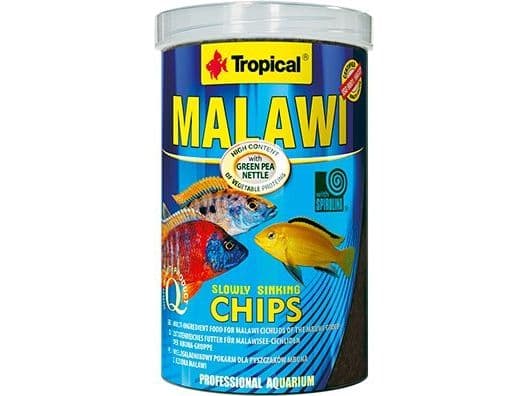 Tropiske Malawi-chips - boks 1000 ml /520 g