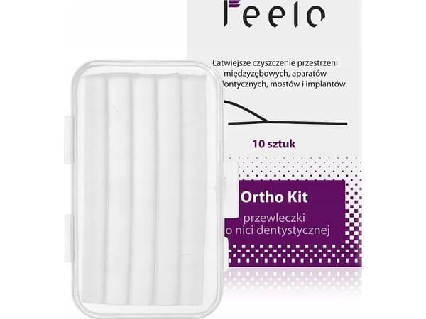 Feelo ortodontisk sett i kosmetikkveske blå