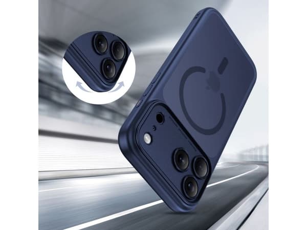 Tech-Protect Magpeak MagSafe-skal för iPhone 17 Pro Max - matt navyblå