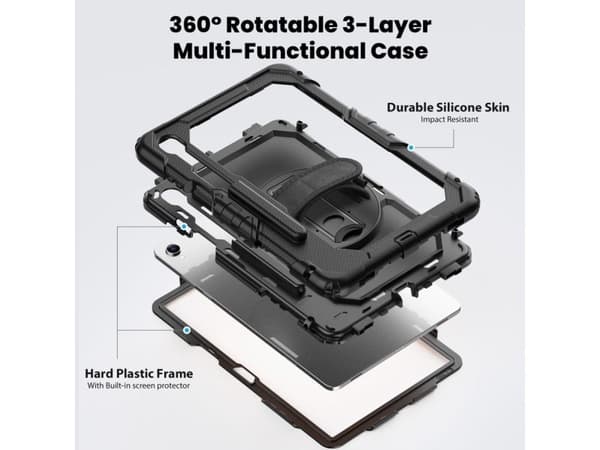 Tech-Protect Solid Case for Samsung Galaxy Tab S11 11.0 X730 / X736B - Black