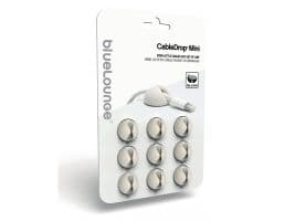 Bluelounge CableDrop Mini - Kabelklämmor - vit (paket om 9)