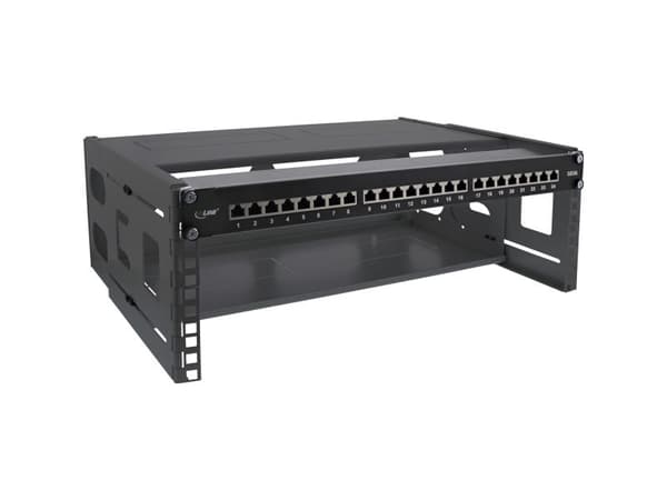 InLine 19104B, Väggmonterad rack, 4U, 5,1 kg, Svart