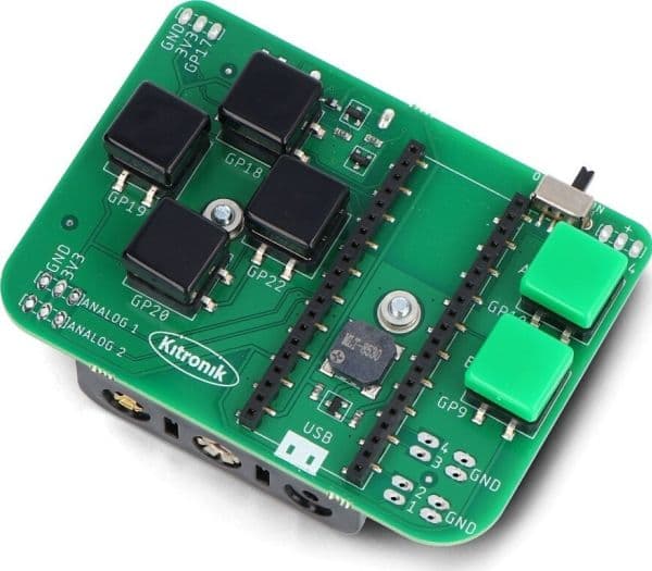 Raspberry Pi Mini Controller - ohjelmoitava ohjain Raspberry Pi Pico - kaukosäädin - Kitronik 5353}