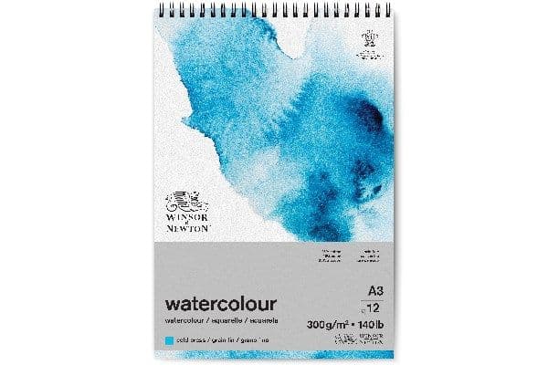 Akvarellpapper block spiral 300 g A3, 12 sidor