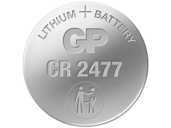 GP knapcelle, Lithium, CR2477, 1-pak