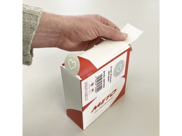 MetoSecure forseglingsetiketter hjerte Ø33mm