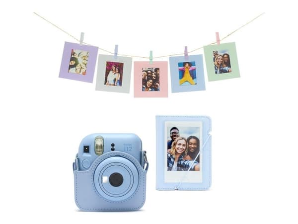 INSTAX Mini 12 -lisävarustepakkaus. Pastellivärinen blå