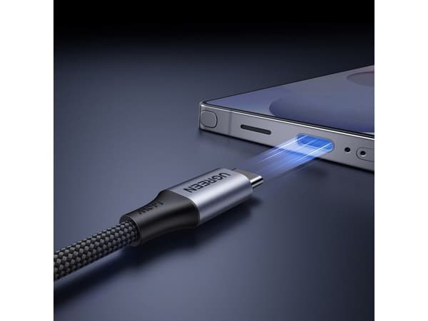 Ugreen USB-kabel 2in1 USB-C - 2xUSB-C PD 140W 2m - svart
