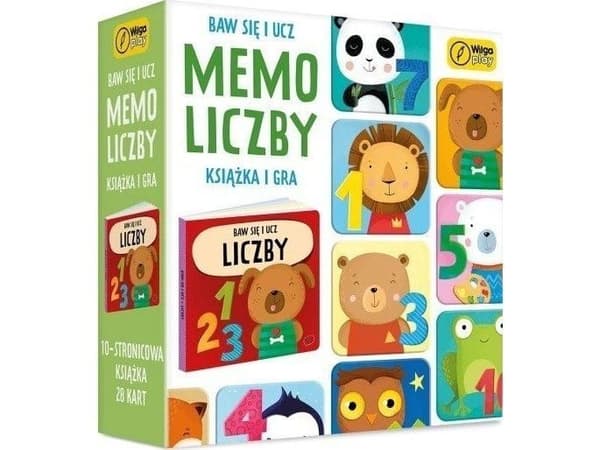Memo-spel och bok - Siffror - Lek och lär