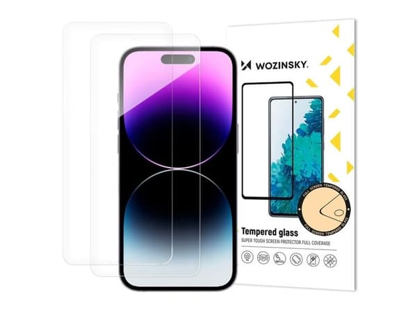 Sett med 2 Wozinsky herdede glass for iPhone 17/16 Pro