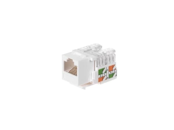 Netrack Keystone Jack Module - modulaarinen lisälaite - CAT 5e - UTP - RJ-45 - valkoinen - valkoinen