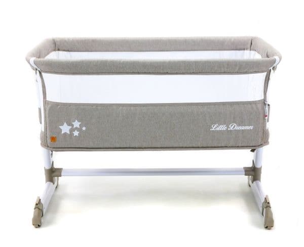 Asalvo Bed Side Crib, Melange Beige