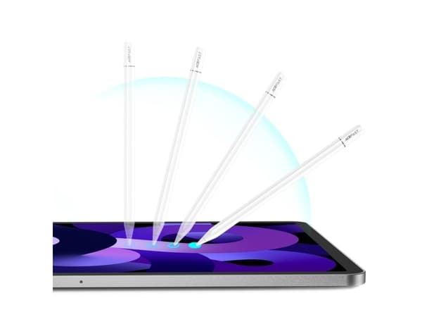 Acefast V3 Capacitive Stylus for iPad with Wireless Charging and 2 Interchangeable Tips - White