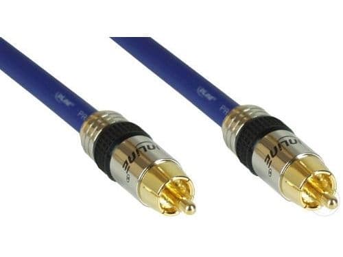 InLine 89405P, RCA, Hankjønn, RCA, Hankjønn, 5 m, Blå