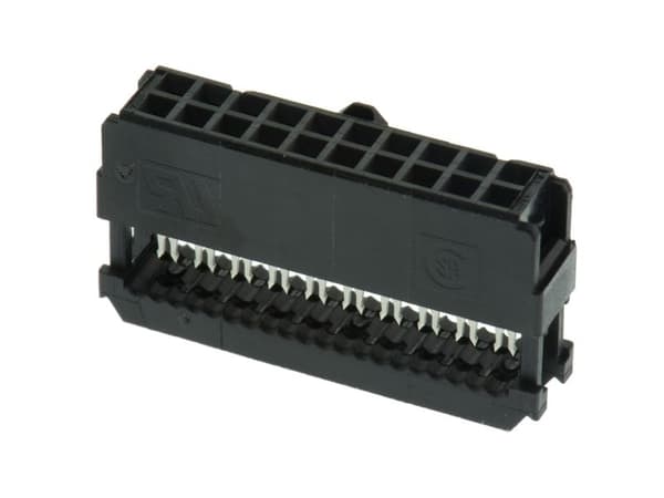 TE Connectivity 20-Way IDC Connector Socket for Cable Mount, 2-Row